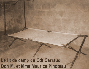 Le lit de camp du commandant Carraud Le lit de camp du commandant Carraud